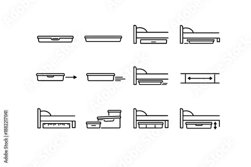 Slim vector generation focus box storage calm simple icon efficiency image logic