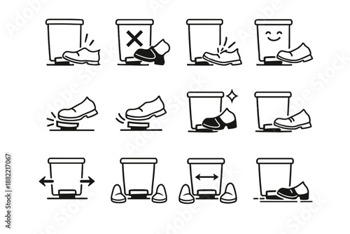 Toe image cue simple generation icon placement collision close logic crossed awareness