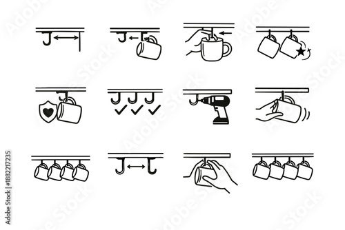 Generation simple distance icon vector image accuracy practical edge avoidance row thoughtful