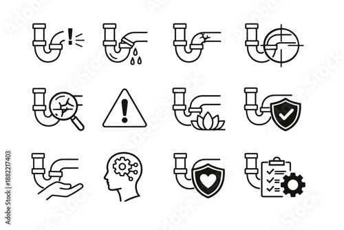 Logic damage silhouette calm generation icon risk cracked vector simple from image