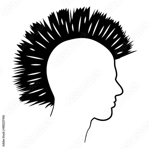 Mohawk hair cut out