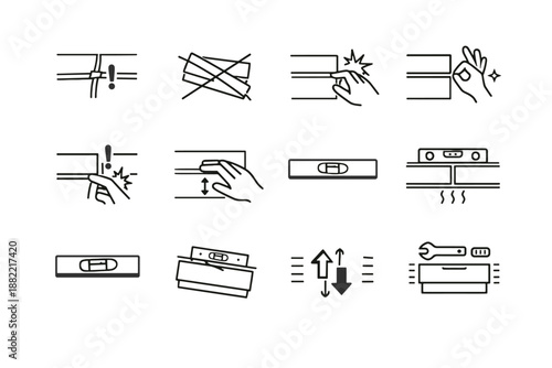 Risk awareness drawer warning generation simple uneven vector image icon crossed calm