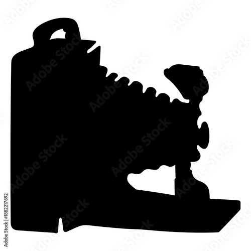 Antique photographic camera cut out