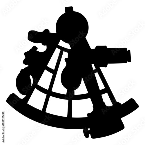 Astronomical astrolabe silhouette