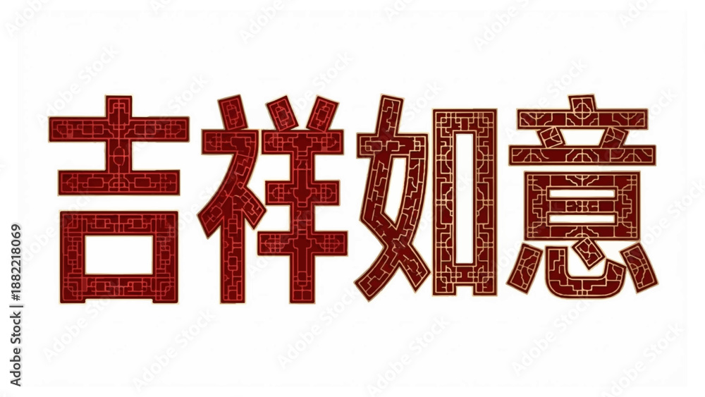 吉祥如意 Images – Browse 13 Stock Photos, Vectors, and Video
