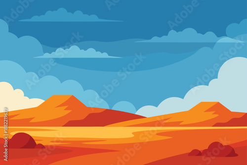 Wide Tundra Landscape With Low Vegetation