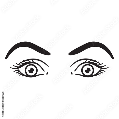 Eyes wide open stroke