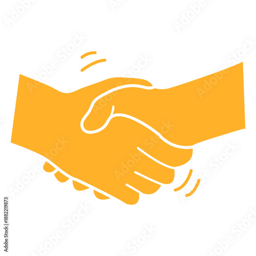 Hand shake cut out element