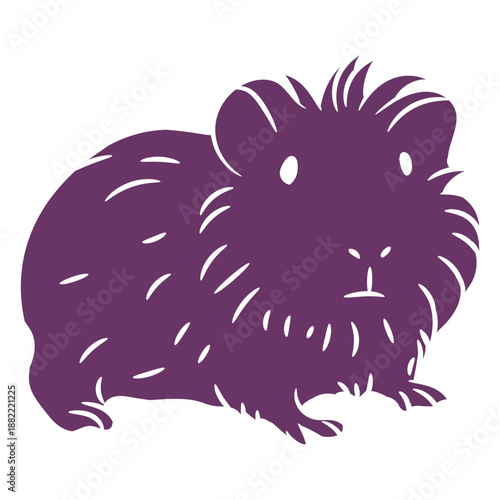 Lovely guinea pig cut out