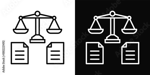 Reform Icon White And Black Background Style