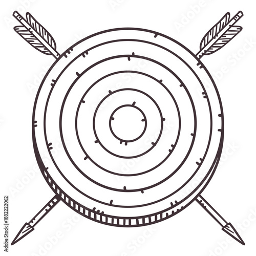 Archery bullseye target