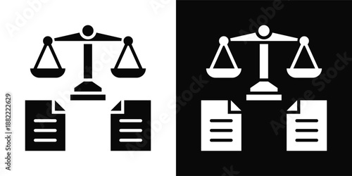 Reform Icon White And Black Background Style