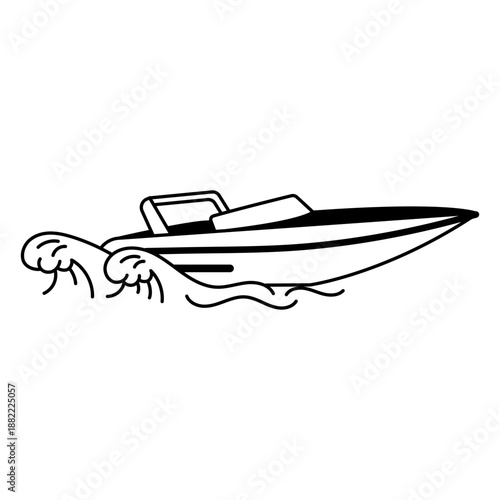 Boat water launch transport drawing