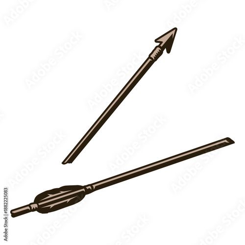 Broken arrow pointing up archery equipment