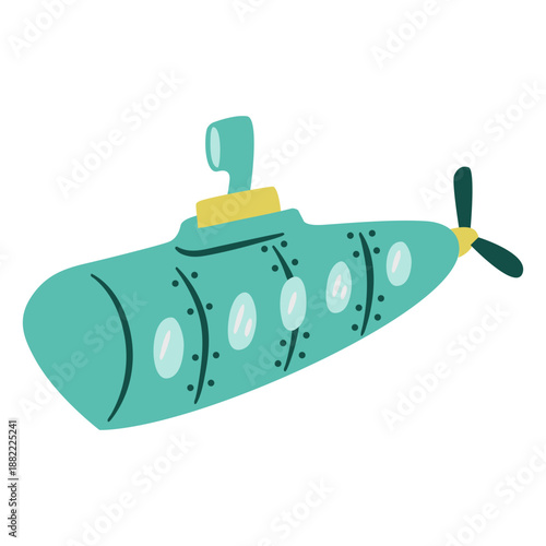 Submarine flat mid century