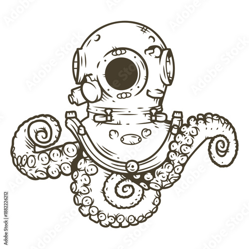 Octopus stroke scuba diving