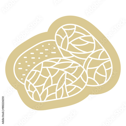Mosaic potato cutout