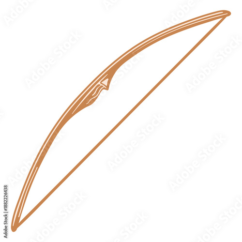 High contrast archery straight bow