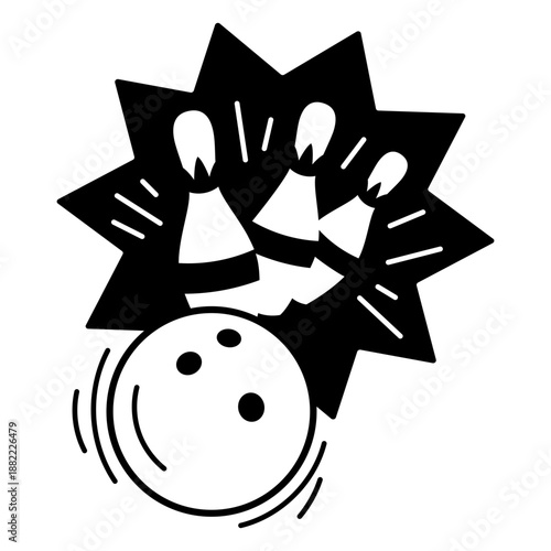 Bowling filled stroke strike