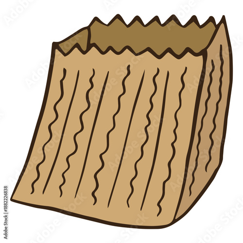Paper bag garbage