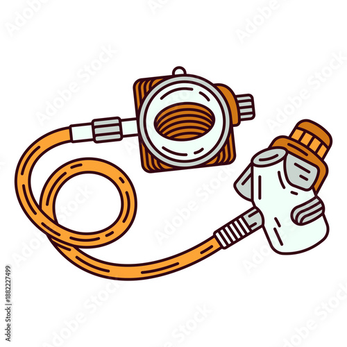 Colored scuba diving regulator