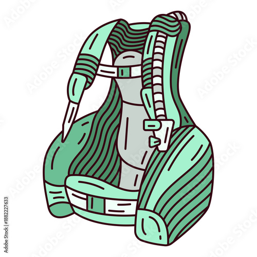 Diving gear compensator vest