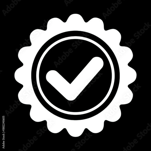 Check mark in a circle icon.