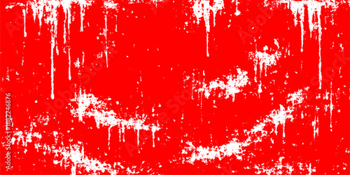 Red grunge Christmas background featuring paint splashes and winter snowflakes for a festive holiday wallpaper design