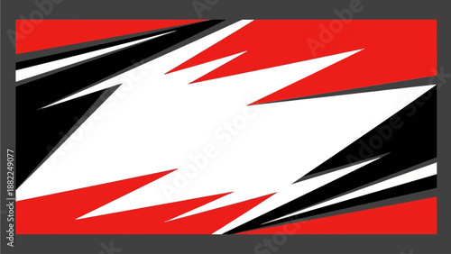 Dynamic abstract illustration with bold shapes and vibrant colors, showcasing energy and movement in a modern art style