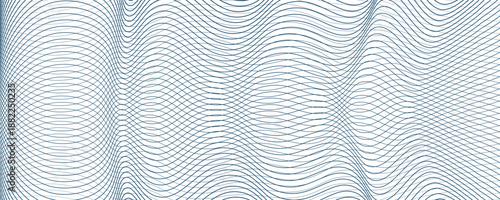 Vector ornamental continuous background made using undulate lines and curves. Monochrome netting composition can be used as wallpaper pattern.