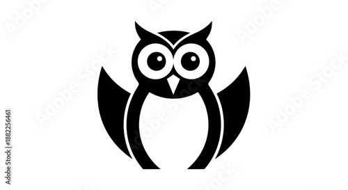 Silhouette of a large tree with roots and branches on white background