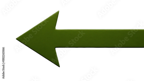 Free Download An olive-green arrow points left against a solid black background, conveying direction - GFXLoad