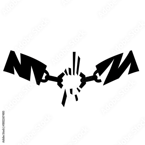 Chain pattern. Seamless texture on White Background