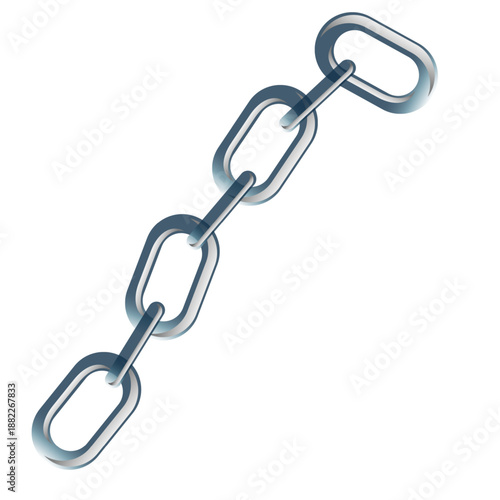 Chain pattern. Seamless texture on White Background