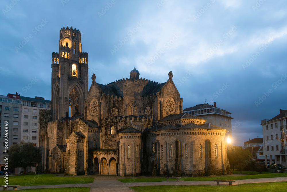 Fototapeta premium Vera cruz Church Landmark in O Carballiño, Ourense, Spain