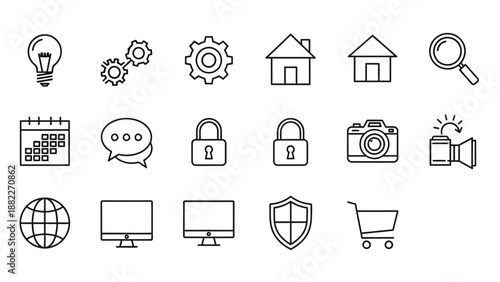 A professional photographer capturing a high-angle lifestyle shot of a creative workspace with a digital camera on a tripod in a bright modern studio