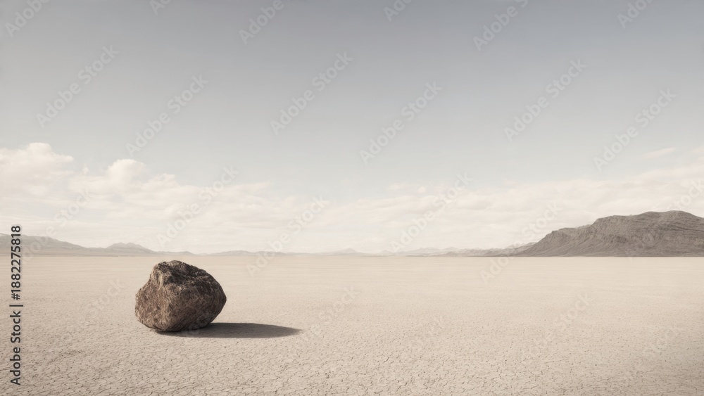 Obraz premium Sailing Stone in Racetrack Playa, Death Valley
