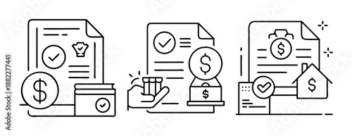 Financial documents, loan processing, and asset-backed finance