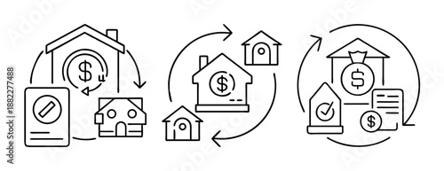 Real estate transactions, property sales, mortgage, investment cycle
