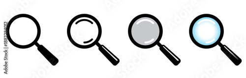 LOUPE_verre bleu transparent