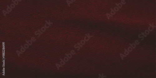 A dark brown and red leather texture with a rough grunge surface creates a macro material pattern for a vintage textile backdrop or wallpaper design