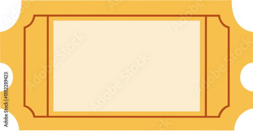 Vector illustration of a movie ticket