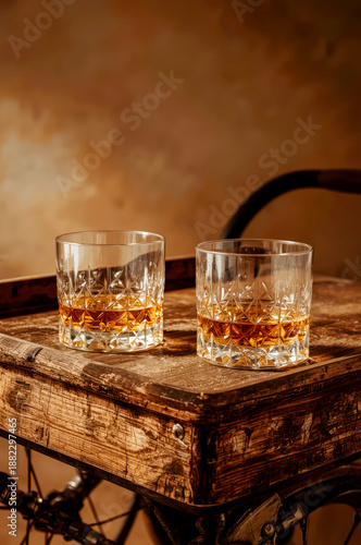 Two glasses of whiskey