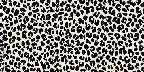 Black and white leopard spots pattern.