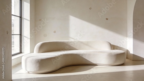 Minimalist Concrete Architecture with Cantilever and Shadow Play