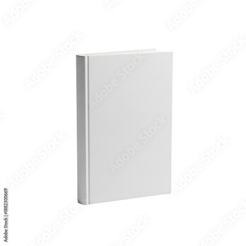 Blank white book