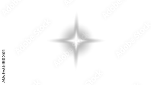 Abstract Neon Beam with Shining Star Effect