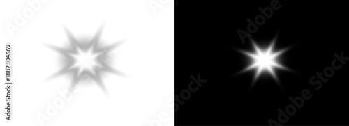 Futuristic Light Projection with Sparkling Shine