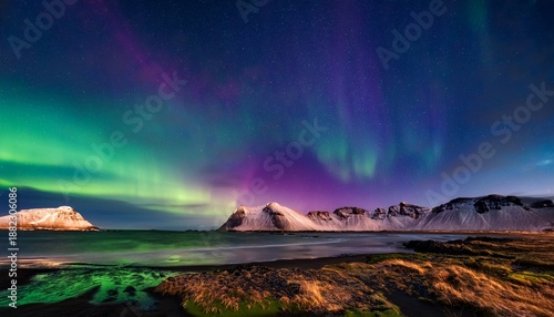 Colorful Northern Lights In Iceland
