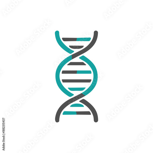 DNA Double Helix Structure Illustration 1.